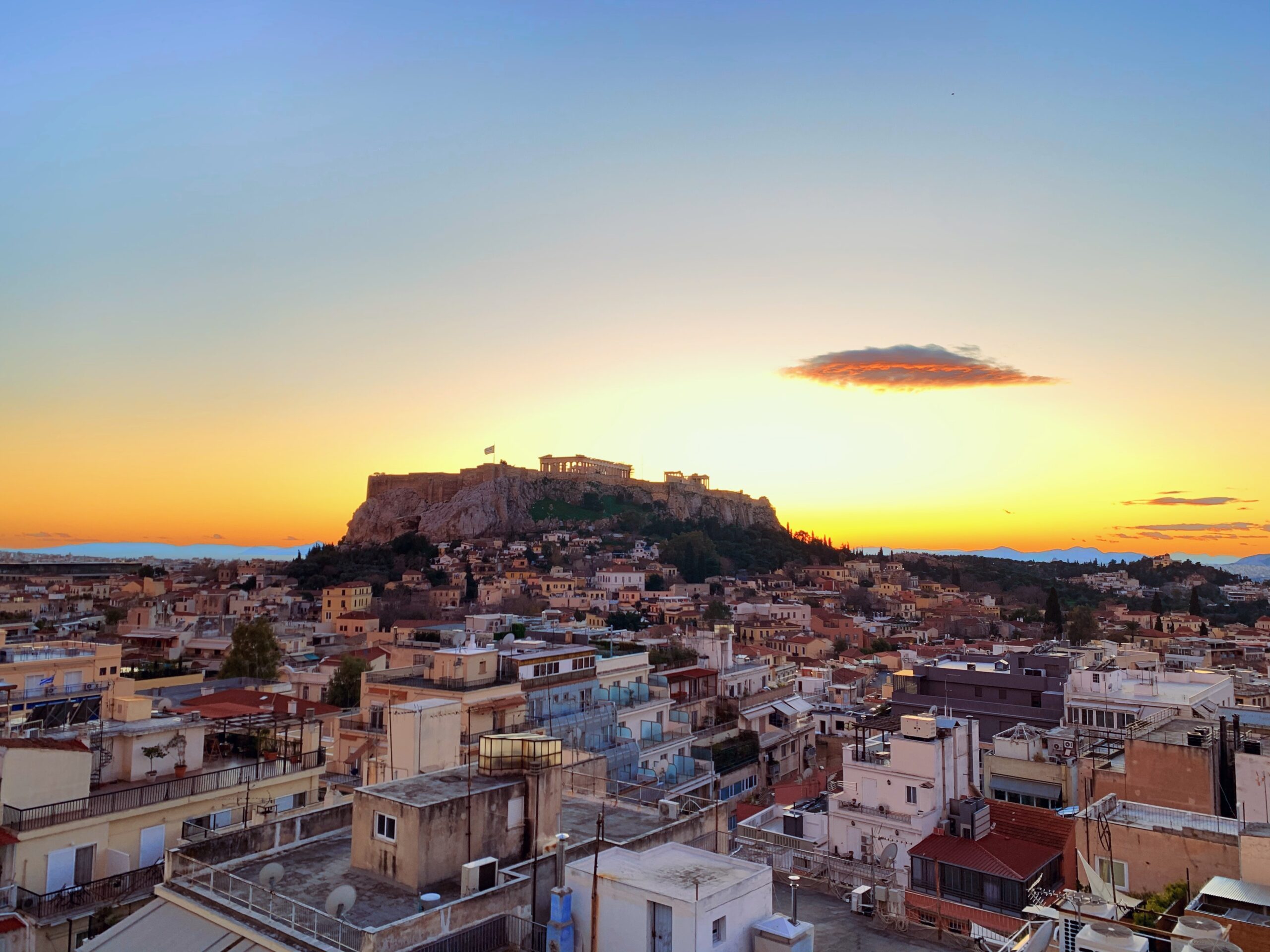 Athens city and acropolis sunset_Christos Papandreou